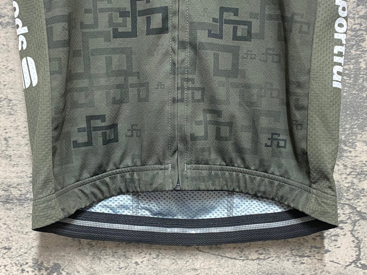 KM615 スポーツフル sportful 半袖 サイクルジャージ オリーブ オレンジ M sagan