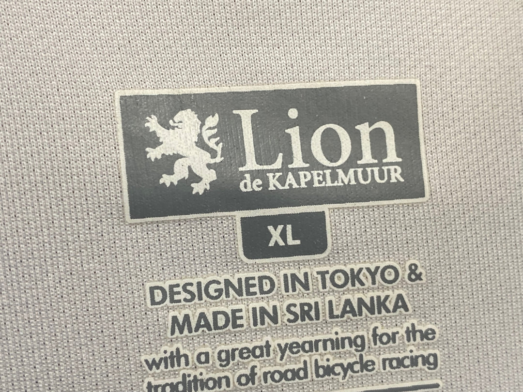 JX276 リオンドカペルミュール Lion de KAPELMUUR 半袖 サイクルジャージ 白 XL
