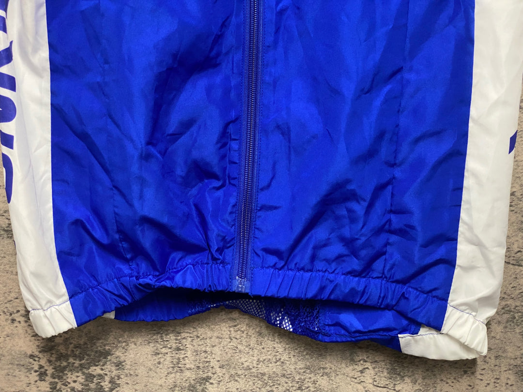KG275 ファンライド FUNRIDE サイクルベスト ジレ 青 白 L