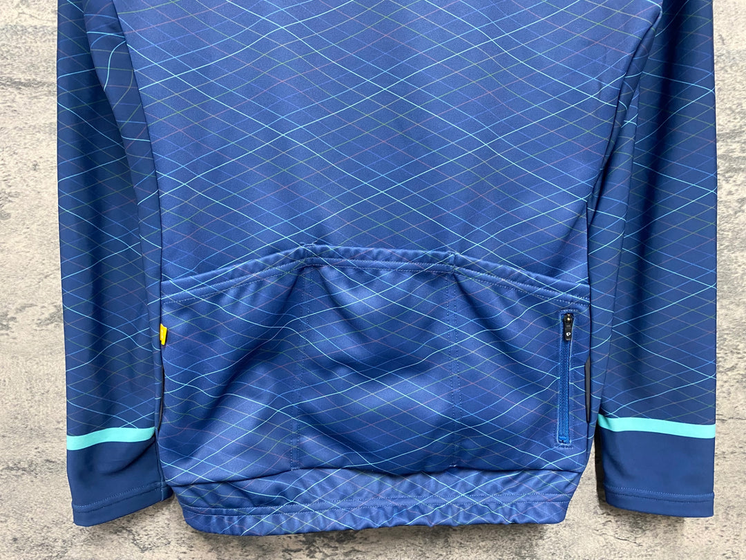 JS814 パールイズミ PEARL iZUMi 長袖 サイクルジャージ 青 L 裏起毛