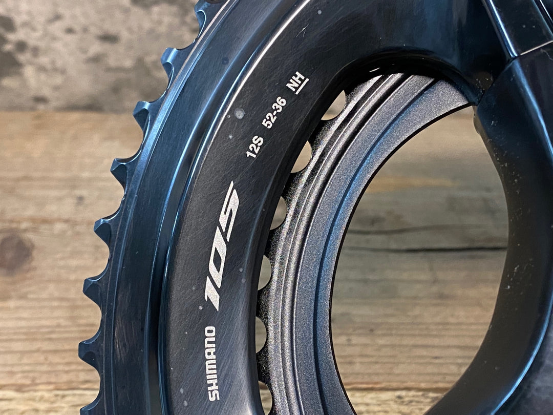 JJ340 シマノ SHIMANO 105 FC-R7100 クランクセット 52/36T 172.5mm ※クランク取り付けボルト欠品