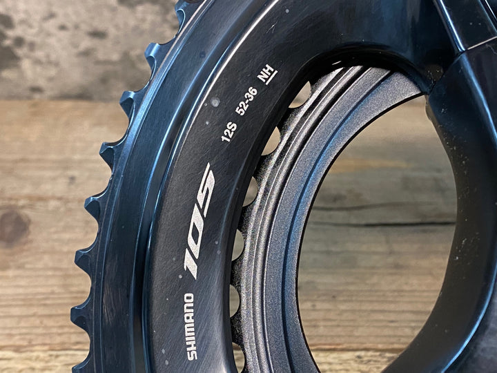 JJ340 シマノ SHIMANO 105 FC-R7100 クランクセット 52/36T 172.5mm ※クランク取り付けボルト欠品