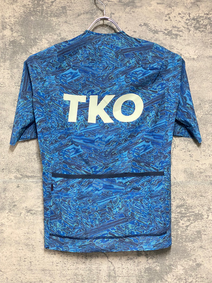 KJ305 パスノーマルスタジオ PAS NORMAL STUDIOS Women's T.K.O. Mechanism Pro Jersey 半袖 サイクルジャージ 青カモ L