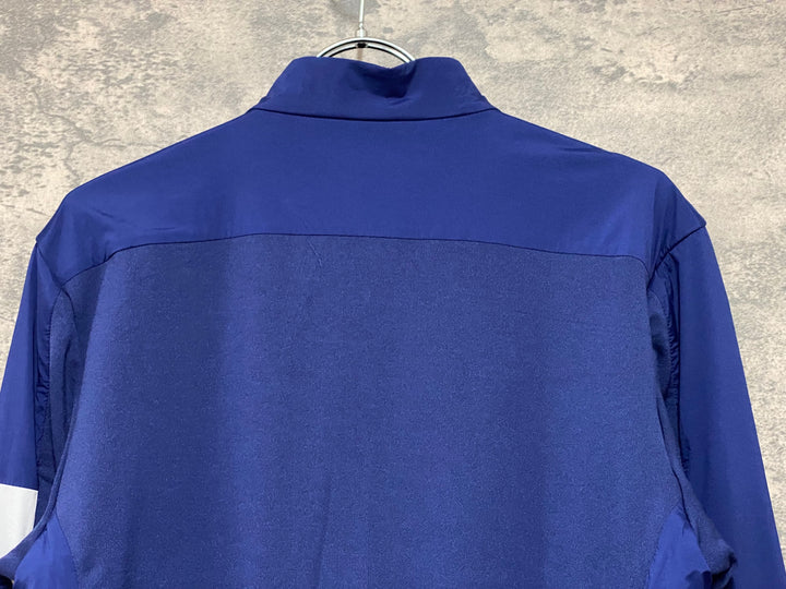 KB329 ラファ Rapha WINDBLOCK WINTER JERSEY 長袖 サイクルジャージ 紺 M 裏起毛