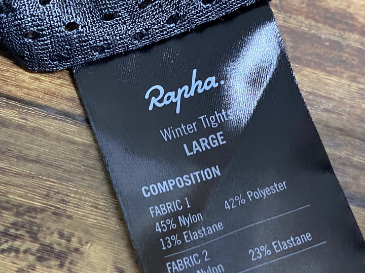 KI199 ラファ Rapha WINTER TIGHTS ビブタイツ 黒 L パッド無し