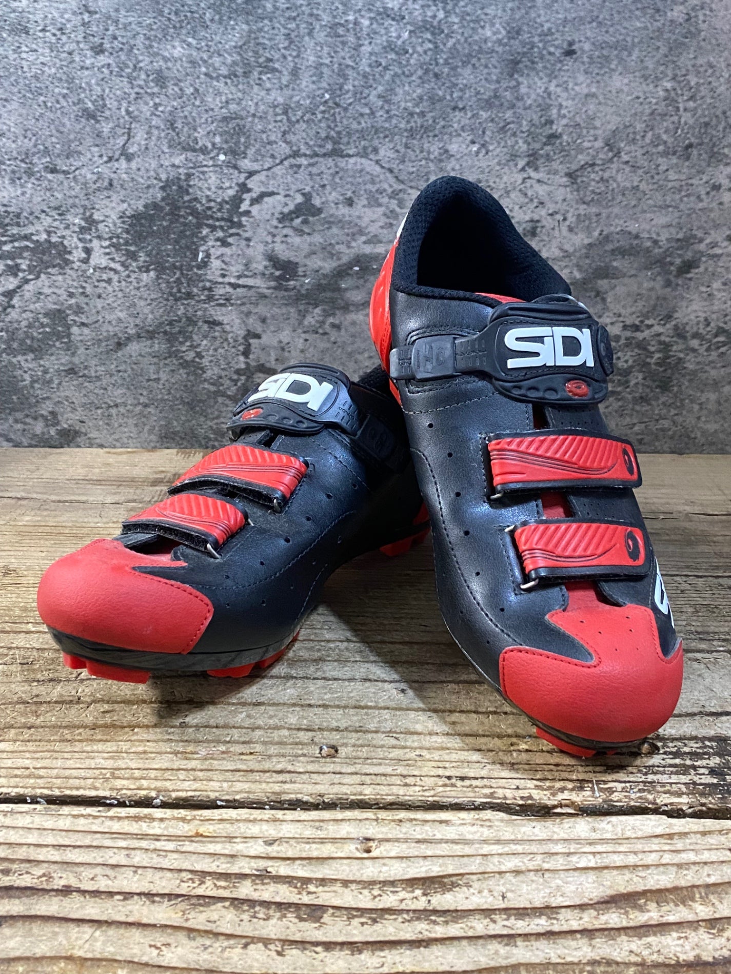 KG395 シディ SIDI TRACE MTB ビンディングシューズ 黒 赤 SPD EU45
