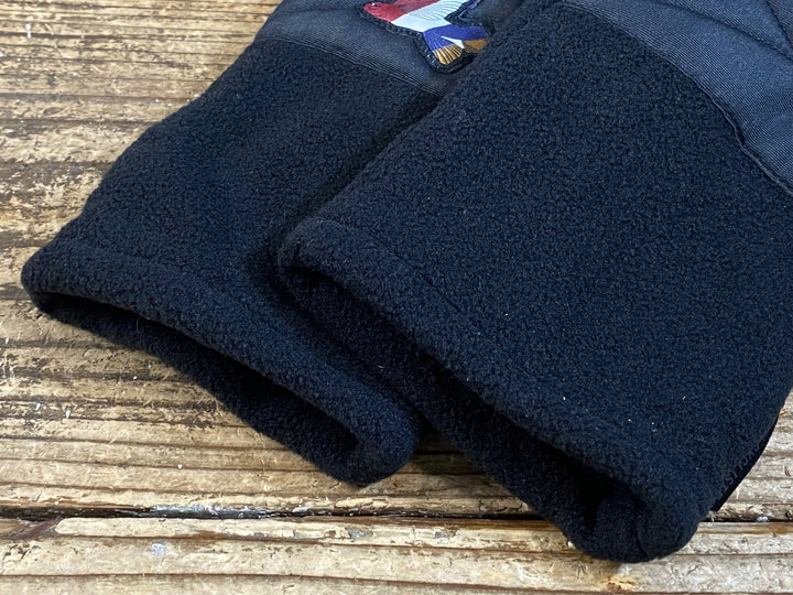 KF094 カフェドシクリステ CAFE DU CYCLISTE 長指ウィンターグローブ フリース 黒 L