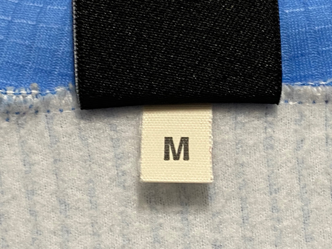 KE535 カステリ Castelli 長袖 サイクルジャージ 水 白 M 裏起毛 ヴィンテージ