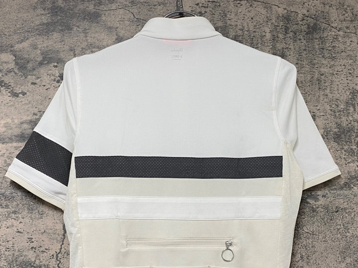KJ683 ラファ Rapha BREVET LIGHTWEIGHT JERSEY 半袖 サイクルジャージ 白 ベージュ XS