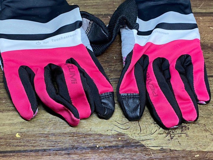 JJ634 パールイズミ PEARL iZUMi 長指 グローブ 黒 ピンク S