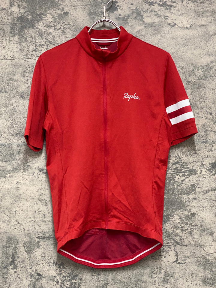 JX116 ラファ Rapha CLASSIC COUNTRY JERSEY DENMARK 半袖 サイクルジャージ 赤 S