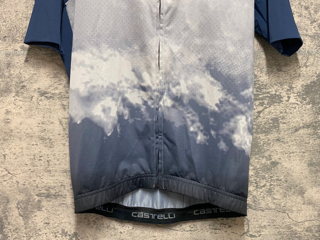 KF202 カステリ CASTELLI 半袖 サイクルジャージ グレー M