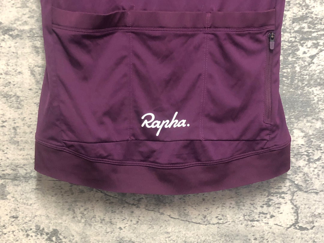 KM991 ラファ Rapha WOMEN'S CORE JERSEY 半袖 サイクルジャージ 紫 XS レディース