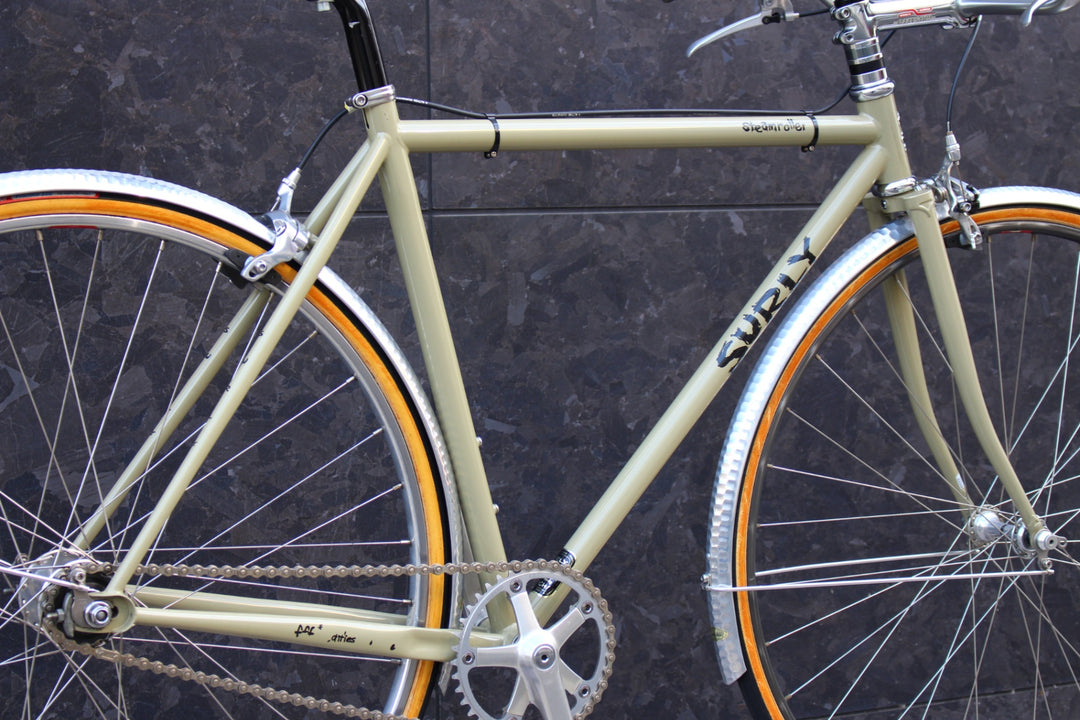 【店頭受け取り限定】サーリー SURLY スチームローラー STEAMROLLER 49サイズ 固定ギア クロモリ ピストバイク 【福岡店】
