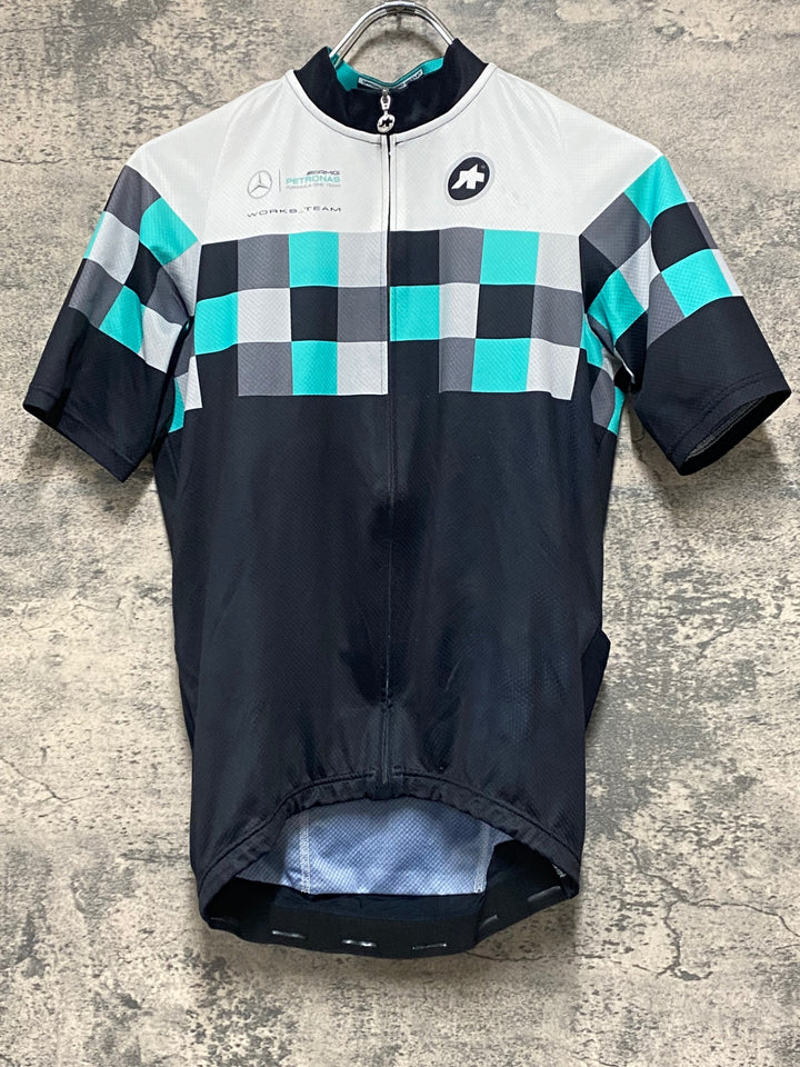 JZ636 アソス ASSOS サイクルジャージ 半袖 AMG PETRONAS Sサイズ ※汚れ 日焼け