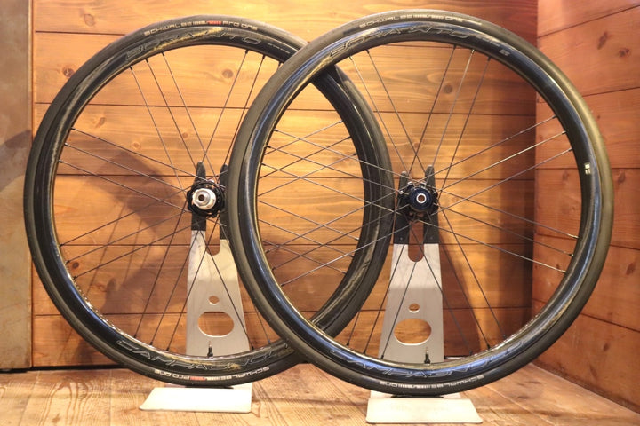 カンパニョーロ CAMPAGNOLO ボーラ BORA WTO 33 DB カーボン チューブレス ディスクブレーキ ホイールセット シマノ12/11S ワイドリム 19C 【東京南麻布店】