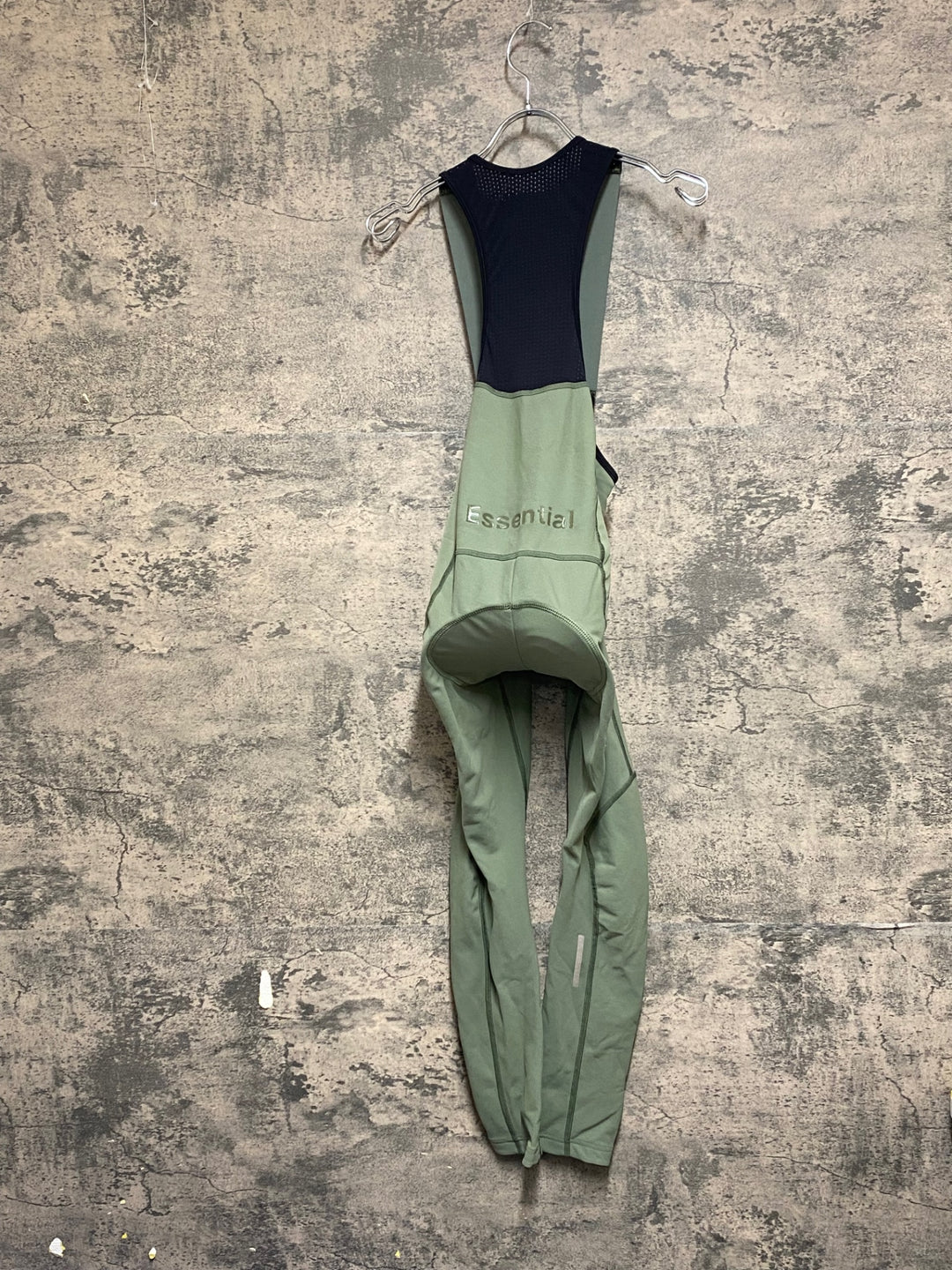 KM717 パスノーマルスタジオ PAS NORMAL STUDIOS ESSENTIAL THERMAL LONG BIBS ビブタイツ 緑 S 裏起毛