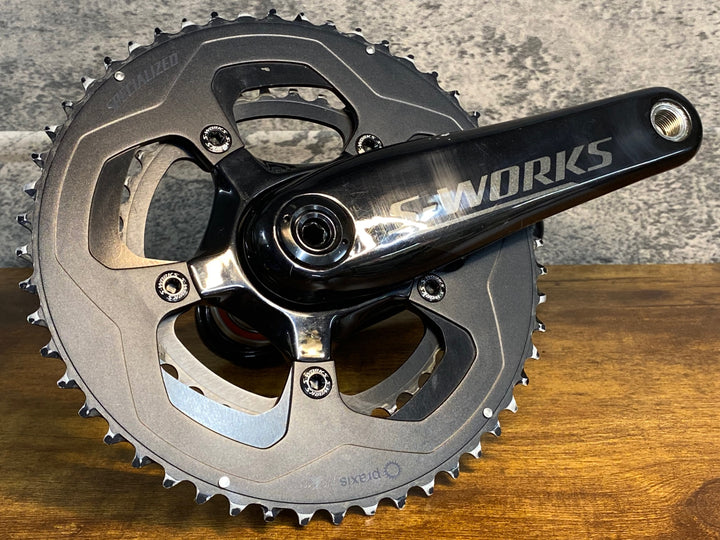 KO772 スペシャライズド SPECIALIZED S-WORKS POWER カーボンクランク 170mm 52/36T パワーメーター 両足計測 ※接続不良のためジャンク