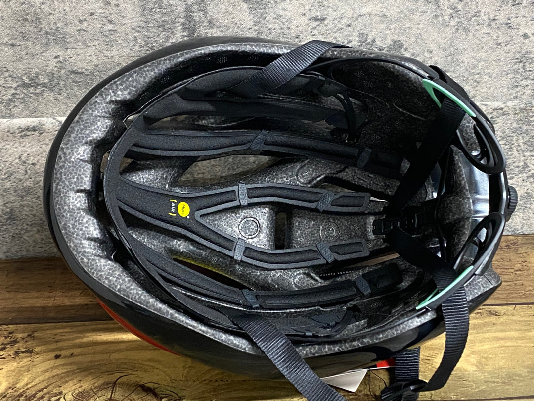 KA012 メット MET トレンタ TRENTA 3K CARBON MIPS ヘルメット 赤黒 Lサイズ 製造2025年3月