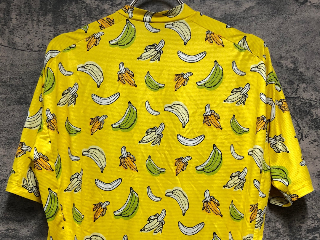KD826 ノースウェーブ NORTHWAVE PEACE BANANA JERSEY 半袖 サイクルジャージ 黄 L