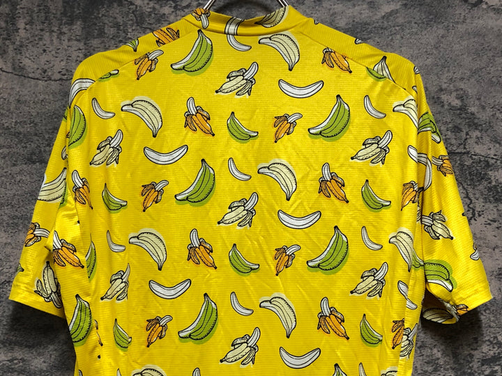 KD826 ノースウェーブ NORTHWAVE PEACE BANANA JERSEY 半袖 サイクルジャージ 黄 L