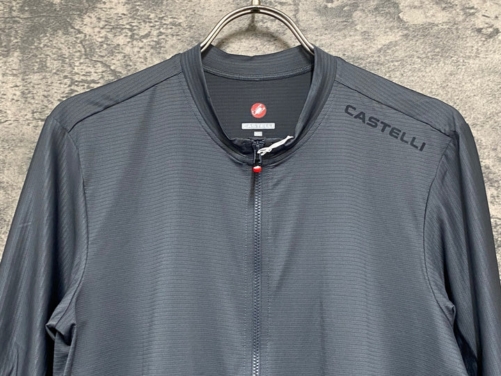 KE156 カステリ CASTELLI ESPRESSO 2 半袖 サイクルジャージ グレー XL