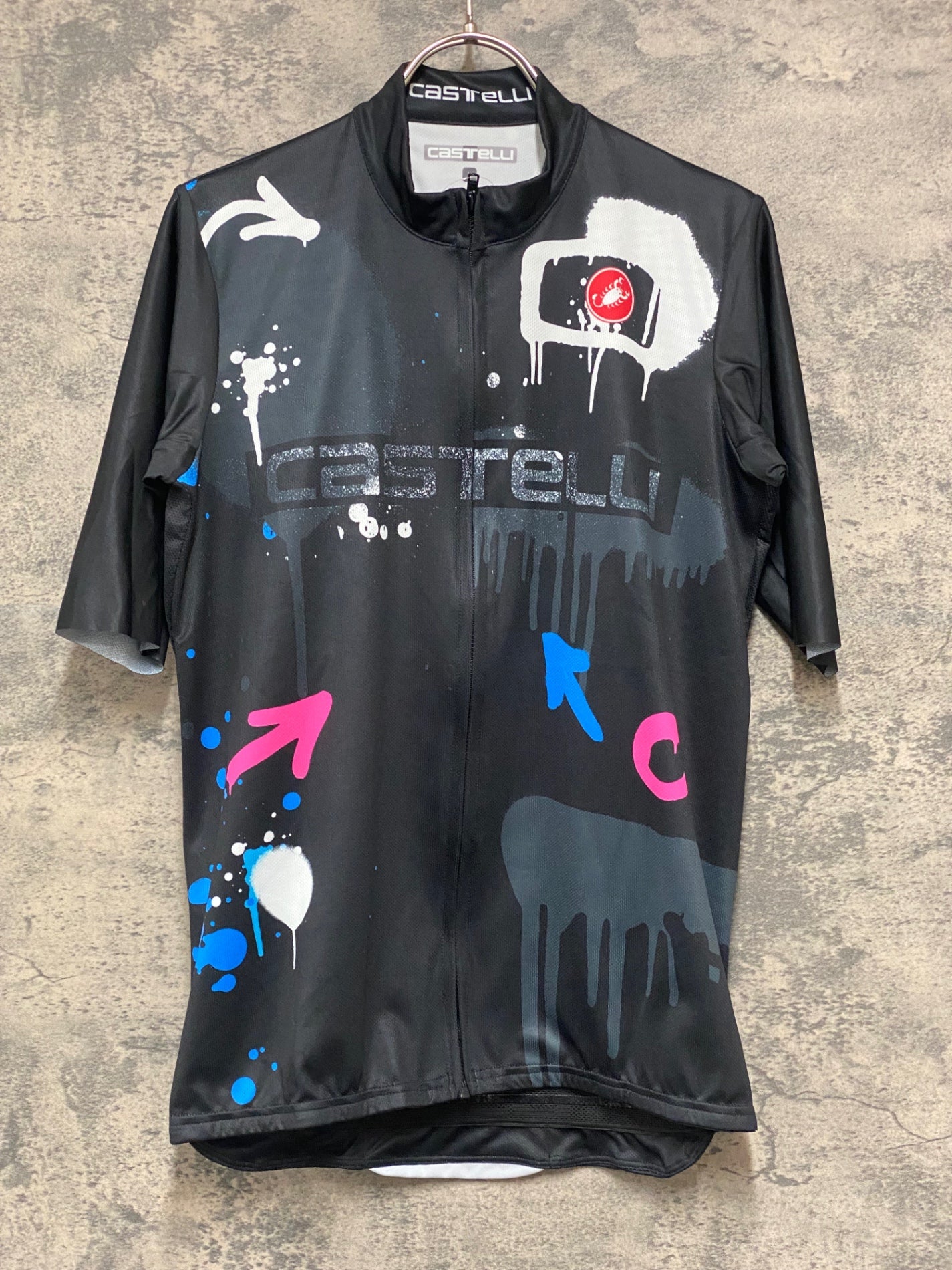 KC530 カステリ CASTELLI GRAFFITI 半袖 サイクルジャージ 黒 L – BICI