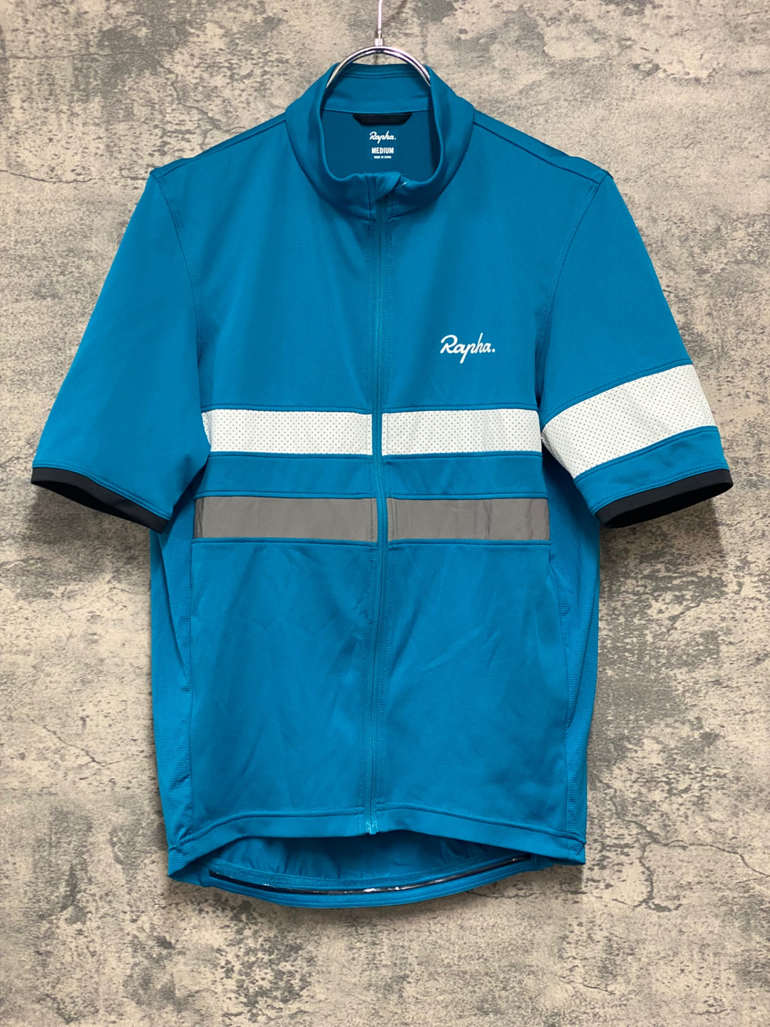 JM216 ラファ Rapha BREVET LIGHTWEIGHT JERSEY 半袖 サイクルジャージ ターコイズ M