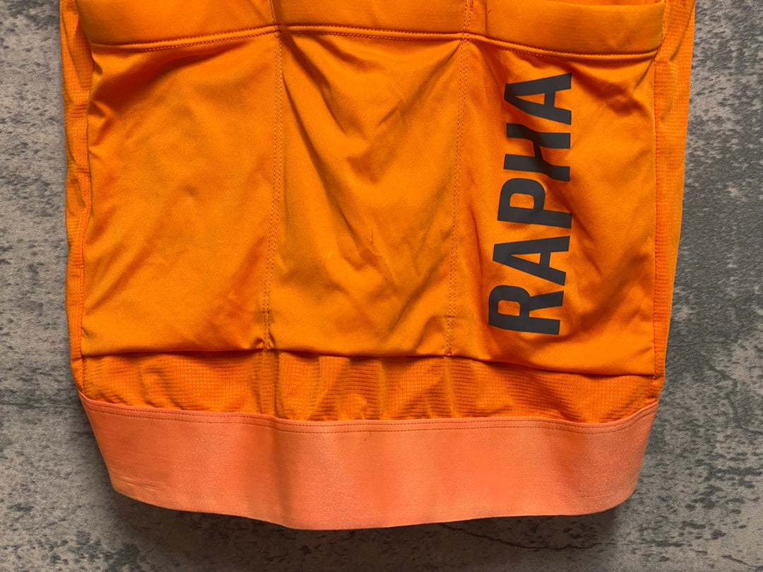 JS592 ラファ Rapha PRO TEAM TRAINING JERSEY 半袖 サイクルジャージ オレンジ S