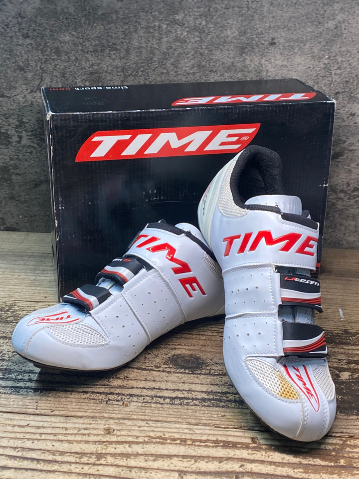 JR489 タイム TIME ULTEAM RS CARBON ビンディングシューズ 白 EU41.5