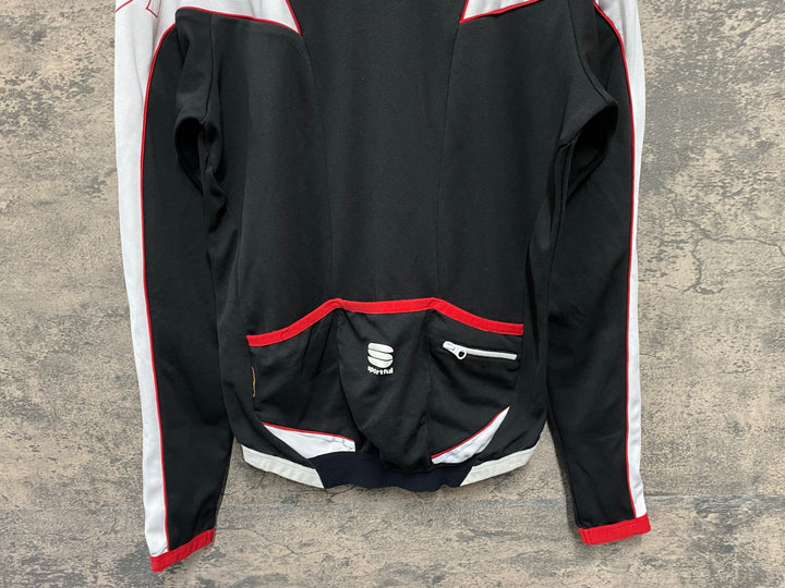 JI920 スポーツフル Sportful 長袖 サイクルジャージ 黒 白 M