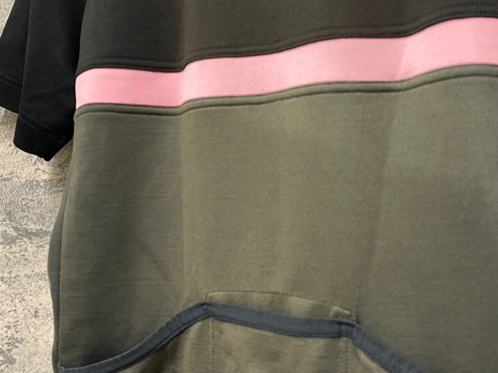 HZ799 ラファ Rapha クラブジャージ CLUB JERSEY 半袖 サイクルジャージ 黒 S ※色あせ