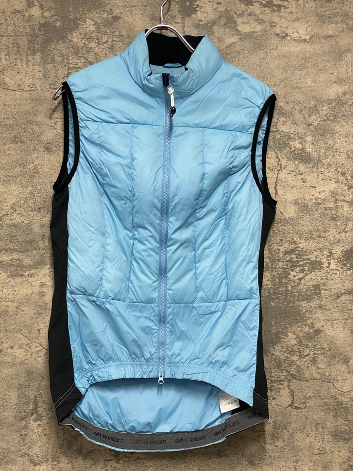 JU495 カフェドシクリステ Cafe du Cycliste ALEXIA Unisex サイクルベスト ジレ 水色 L