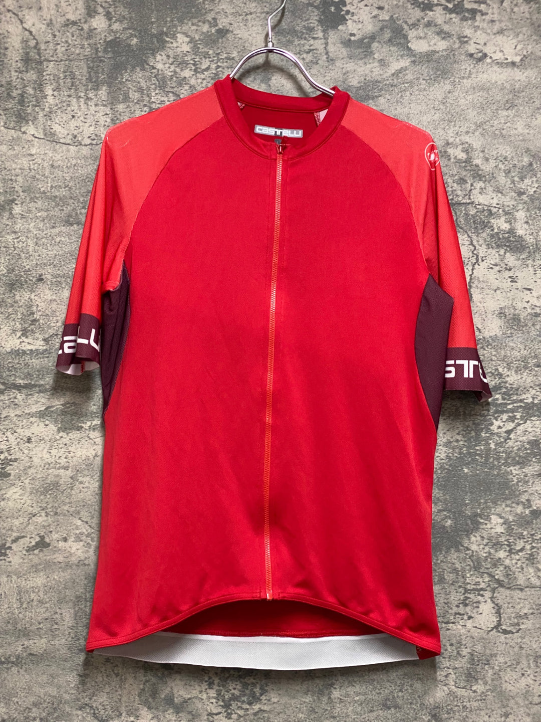JP540 カステリ CASTELLI 半袖 サイクルジャージ 赤 L