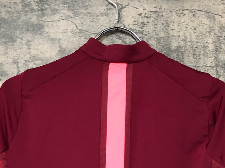 JK494 ラファ Rapha WOMEN'S SOUPLESSE JERSEY Ⅱ 半袖 サイクルジャージ 赤 S