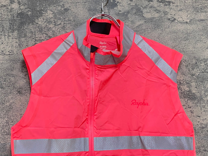 JZ860 ラファ Rapha BREVET VISIBILITY GILET ジレ サイクルベスト ピンク XL