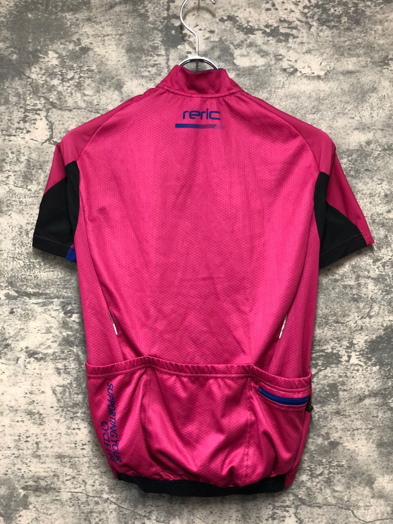 JJ864 レリック reric 半袖 サイクルジャージ ピンク レディースM