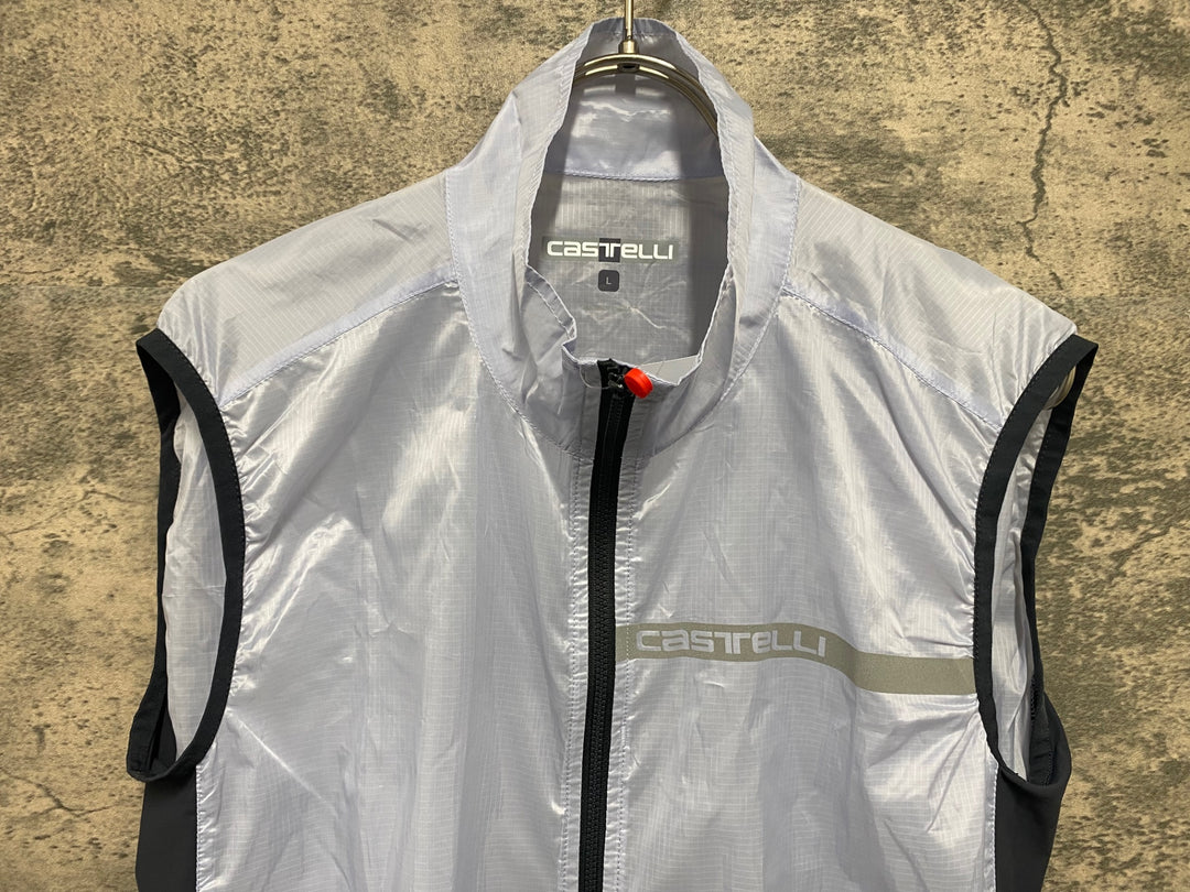 KG695 カステリ CASTELLI SQUADRA VEST サイクルベスト ジレ グレー L