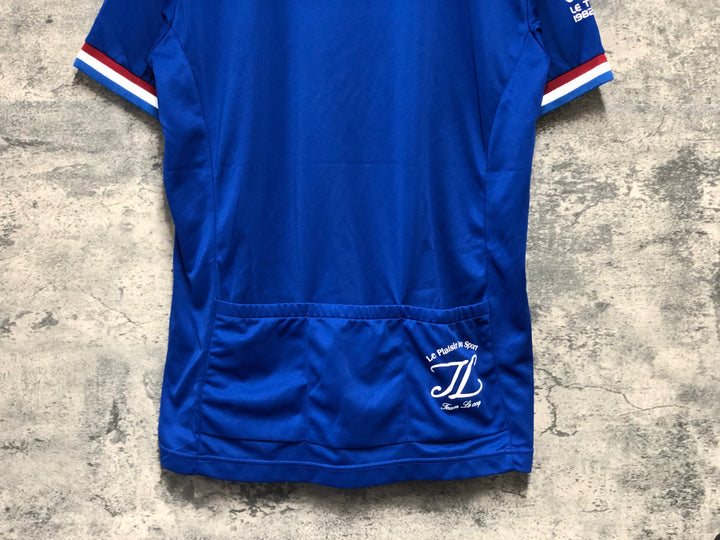 KK451 ルコックスポルティフ le coq sportif 半袖 Tシャツ サイクルジャージ 青 O