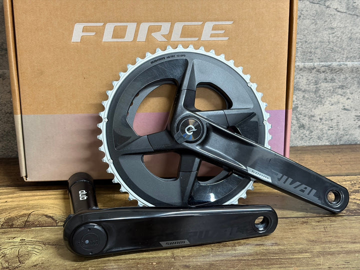 JU282 スラム SRAM ライバル RIVAL QUARQ パワーメーター クランクセット dub 48/35T 12S 172.5mm 接続確認済