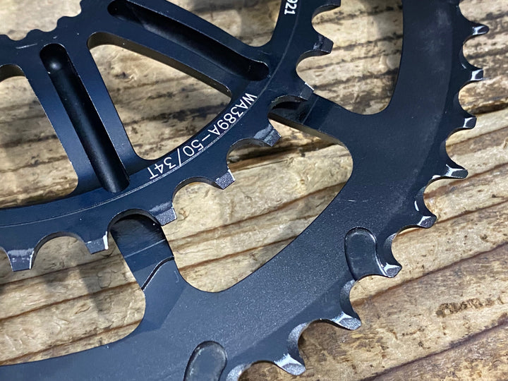 JS017 ホログラム HOLLOWGRAM OPI SPIDERING SL チェーンリング 50/34T アウターインナー一体型
