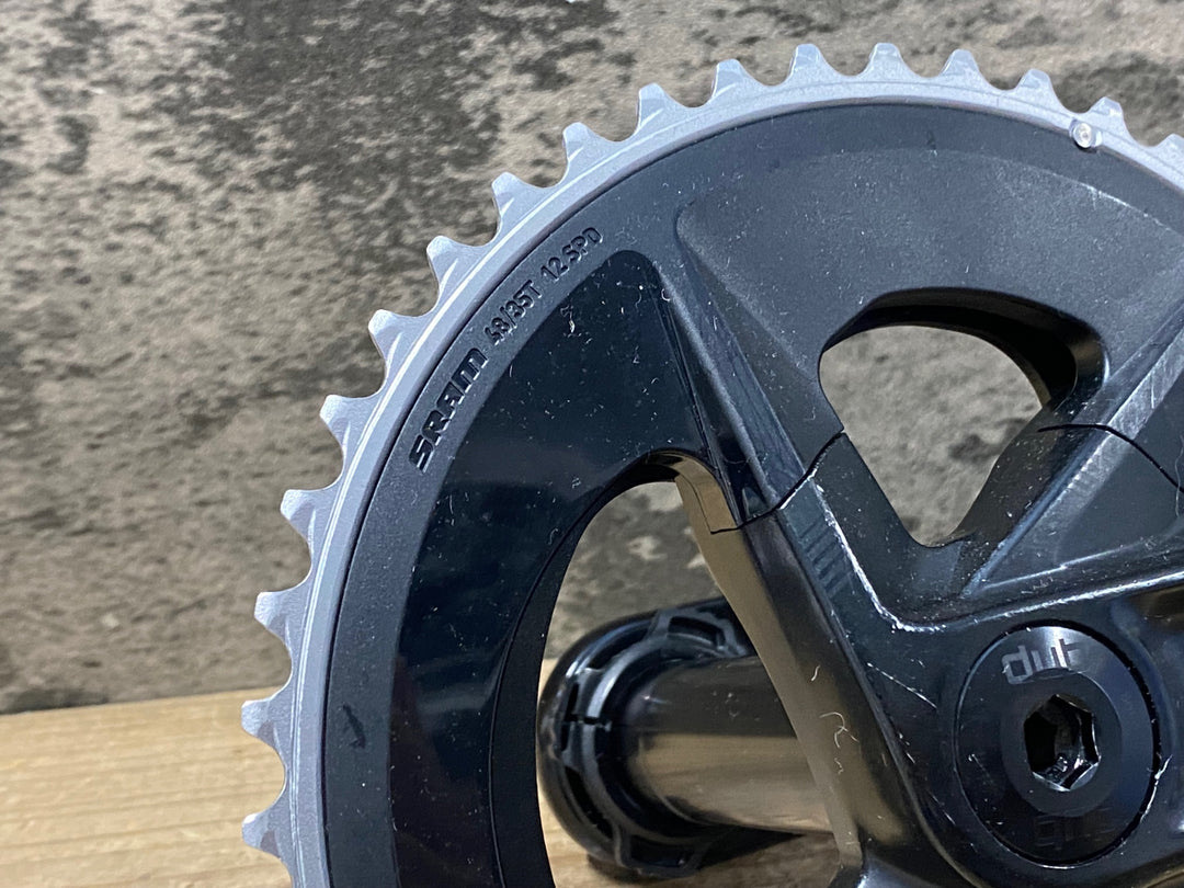 KG773 スラム SRAM Rival AXS クランクセット 48/35T 172.5mm ※スパイダー樹脂部割れのためジャンク