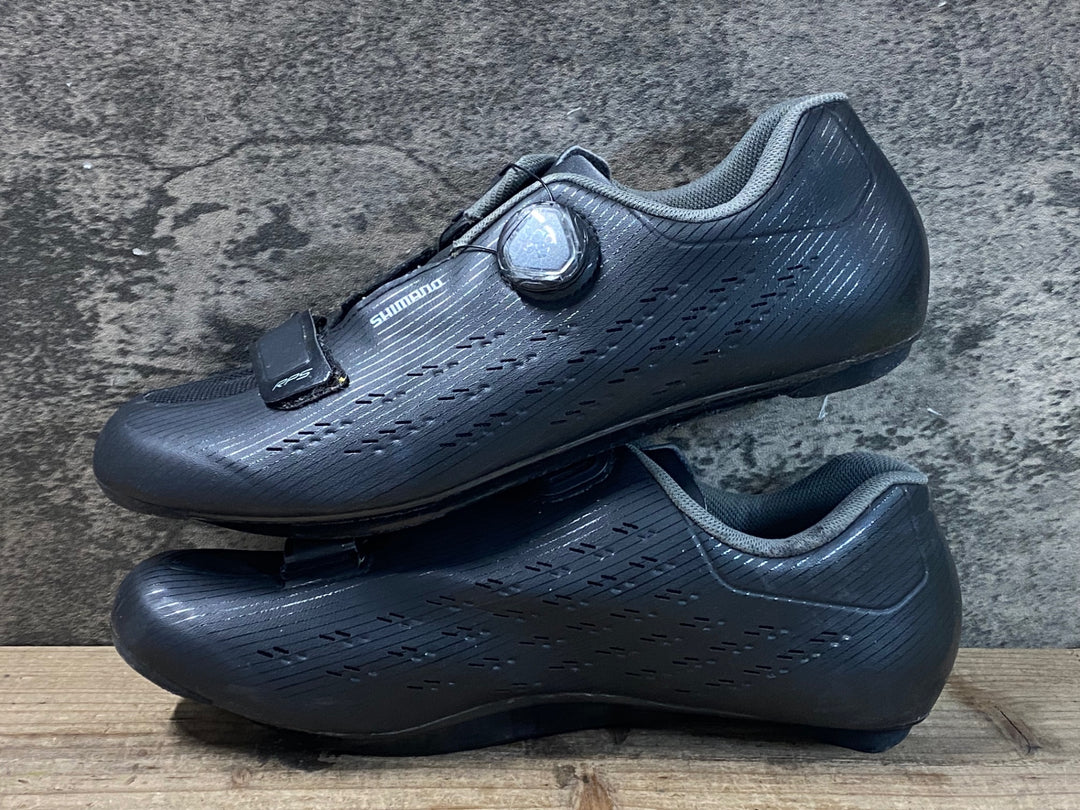 JU399 シマノ SHIMANO RP5 SH-RP501-S L ビンディングシューズ 黒 EU44 3穴