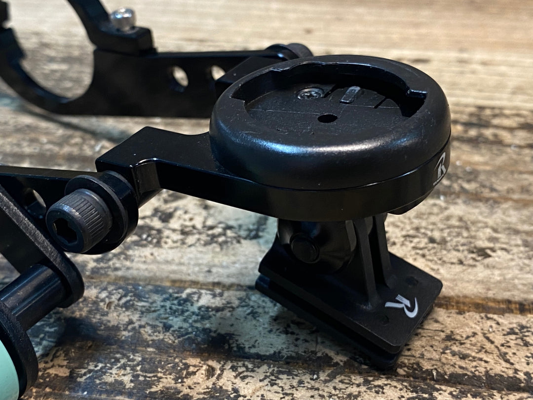 JH538 レックマウント Rec-Mounts 両持ちサイコンマウント Φ31.8 ガーミン キャットアイライトマウント ベル付き