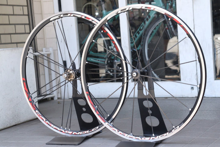 カンパニョーロ CAMPAGNOLO ユーラス EURUS アルミ クリンチャー ホイールセット カンパ10S 15C ナローリム 【横浜店】