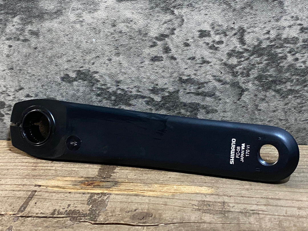 KD069 シマノ SHIMANO アルテグラ ULTEGRA FC-08 クランクセット 170mm 50/34T ※クランクキャップ欠品