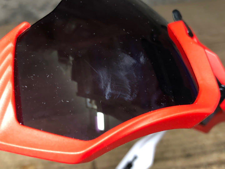 JO336 オークリー OAKLEY フライトジャケット FLIGHT JACKET サングラス アイウェア 白 赤 ※レンズスレ