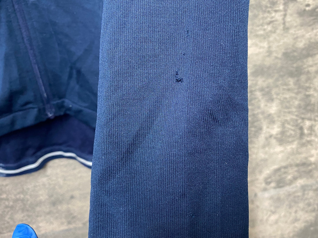 KI181 ラファ Rapha LONG SLEEVE BREVET JERSEY 長袖 サイクルジャージ ネイビー L ※反射部劣化,汚れ
