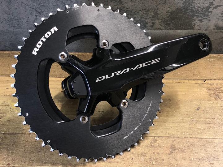 KM024 シマノ SHIMANO デュラエース DURA-ACE FC-R9200-P パワーメーター クランクセット ROTOR チェーンリング 12S 54/39T 172.5mm