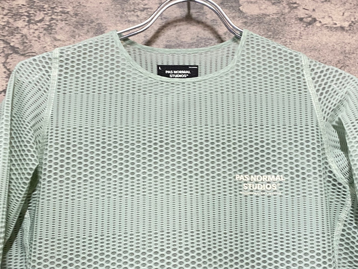 KJ283 パスノーマルスタジオ PAS NORMAL STUDIOS Men's Mechanism Pro Zipless Jersey 半袖 サイクルジャージ 緑 L